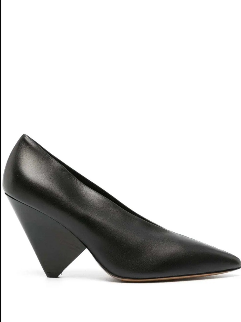 Isabel Marant Pandel Black Pointed-Toe Cone Heel Pump